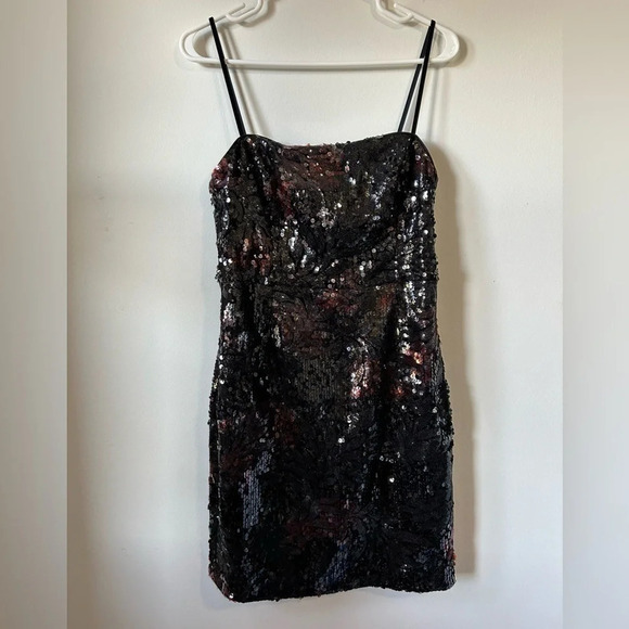 Guess Black Sparkly Mini  Dress - Picture 1 of 5